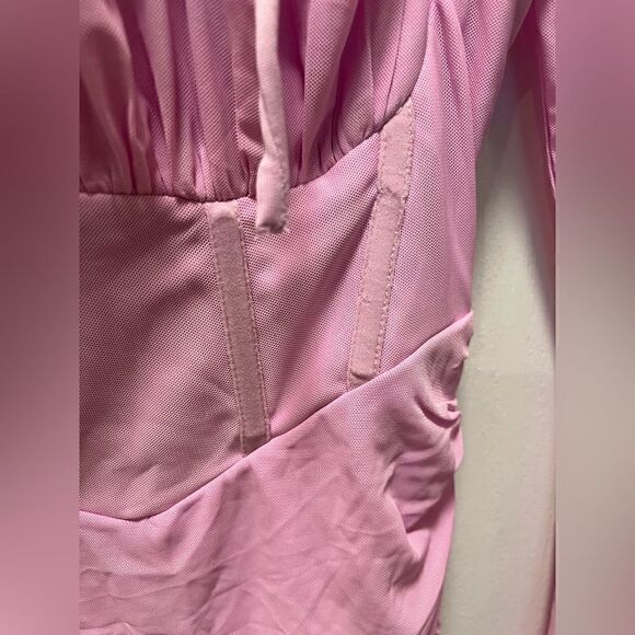 Womens Princess Polly Lower Impact Perabo Long Sleeve Mini Dress - pink - Picture 9 of 9